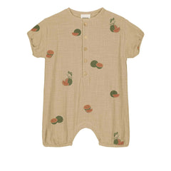 Studio Bohème - Bebecito Romper with Watermelon Organic Cotton | Sage