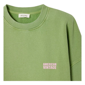 American Vintage - Plizzy Cotton Sweatshirt | Pale Green