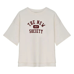 the new society - Ivy Coton T-Shirt | White