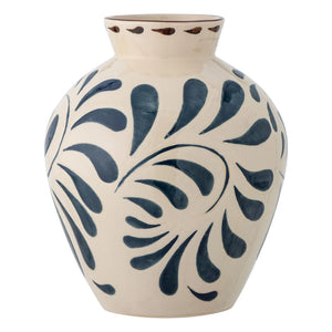 Bloomingville - Heikki Stone Ceramic Vase | Blue