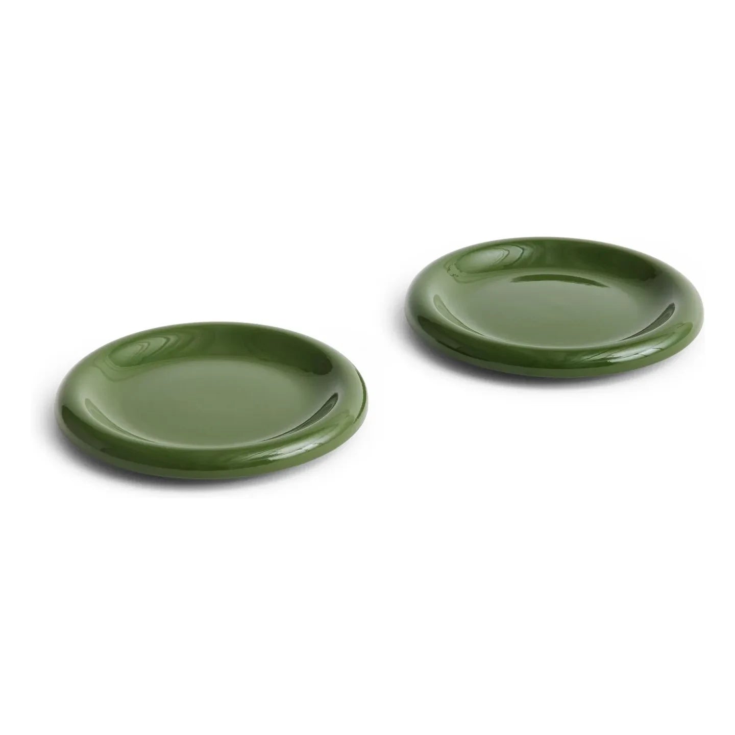 Hay - Clay Plates - Set of 2 | Green