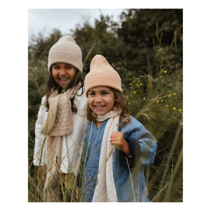 Hvid - Fonzie Merino Wool Beanie | Beige
