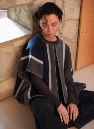 La Méricaine - Mono Wool Kimono | Gray