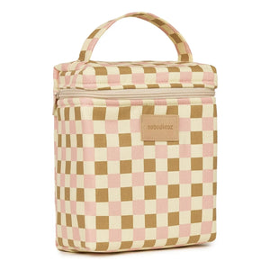 Nobodinoz - Hyde Park Mosaic lunch bag with thermos | Pink