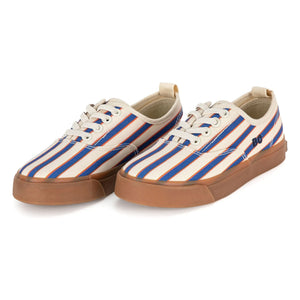 Bobo Choses - Striped Lace-Up Sneakers | Blue