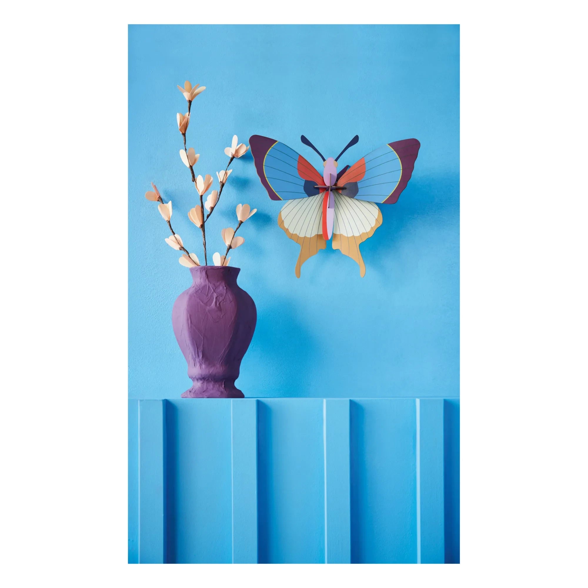 Studio Roof - Fringed Butterfly Wall Hanging | Plum