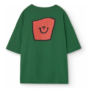 The Animals Observatory - Collie Smile T-Shirt Organic Cotton | Chrome Green