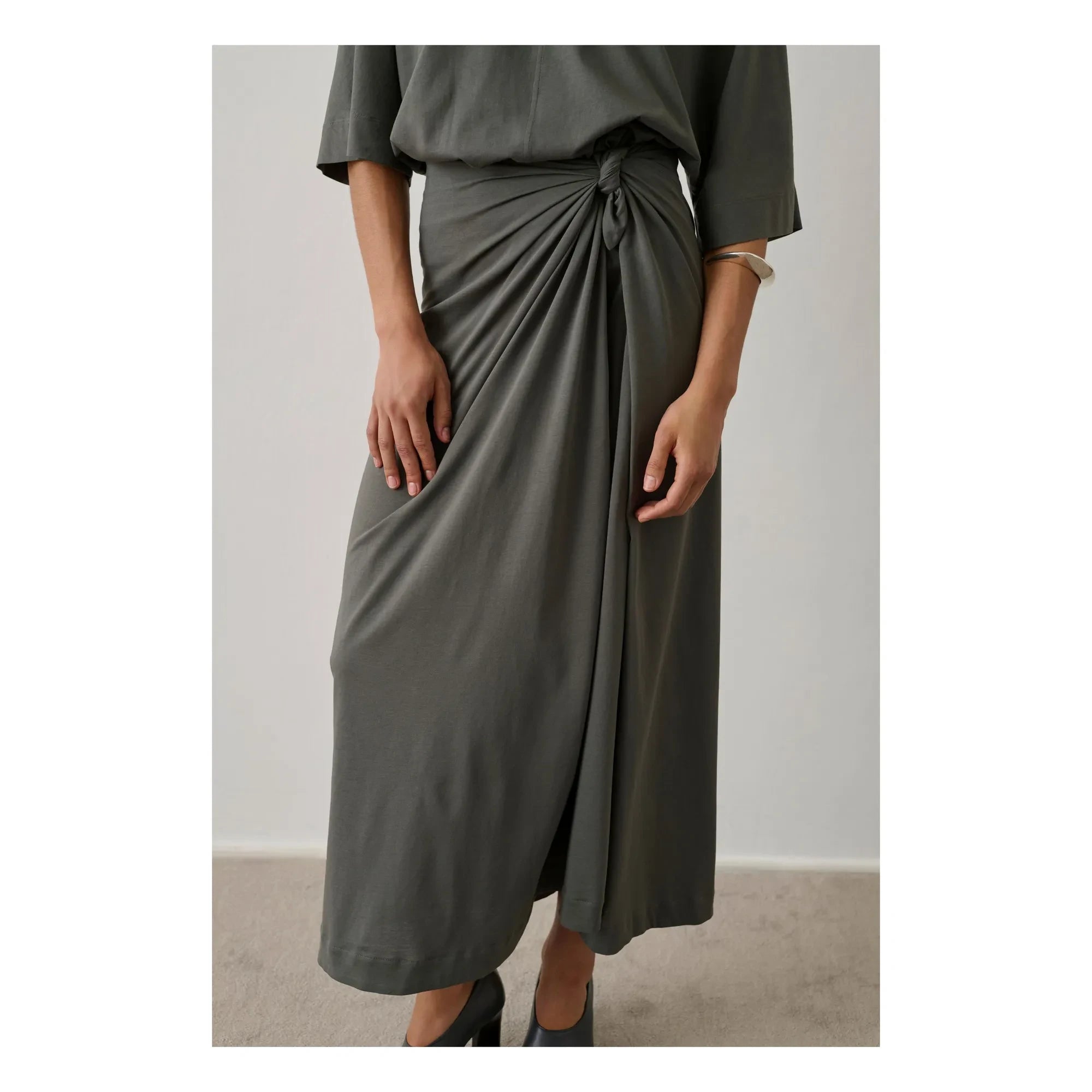 Soeur - Cotton Goa Skirt | Dark gray