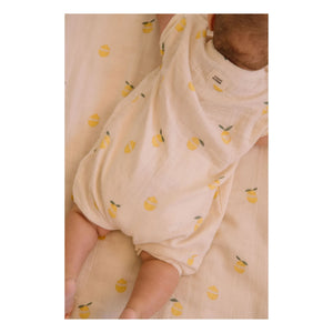 Studio Bohème - Combishort Bebecito Lemons Organic Cotton | Ekru