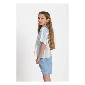Smallable Kid - Sawyer Striped Shirt | Light Blue