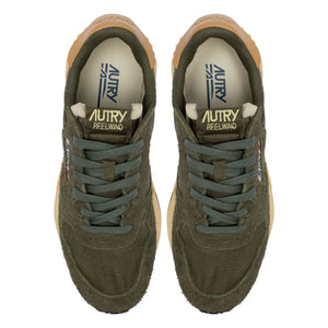 Autry - Reelwind Low Bicolore Suede Sneakers | Khaki