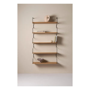 Schneid Studio - Onda Oak Wood Shelf | Black