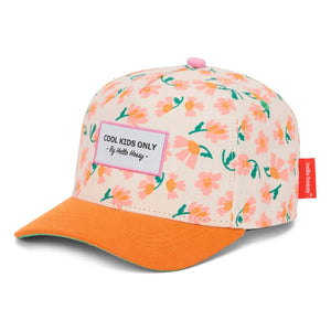 Hello Hossy - Springtime Recycled Fiber Curved Visor Hat | Orange