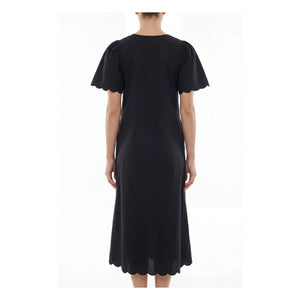 BELLEPIECE - Samos Cotton Poplin Dress | Black