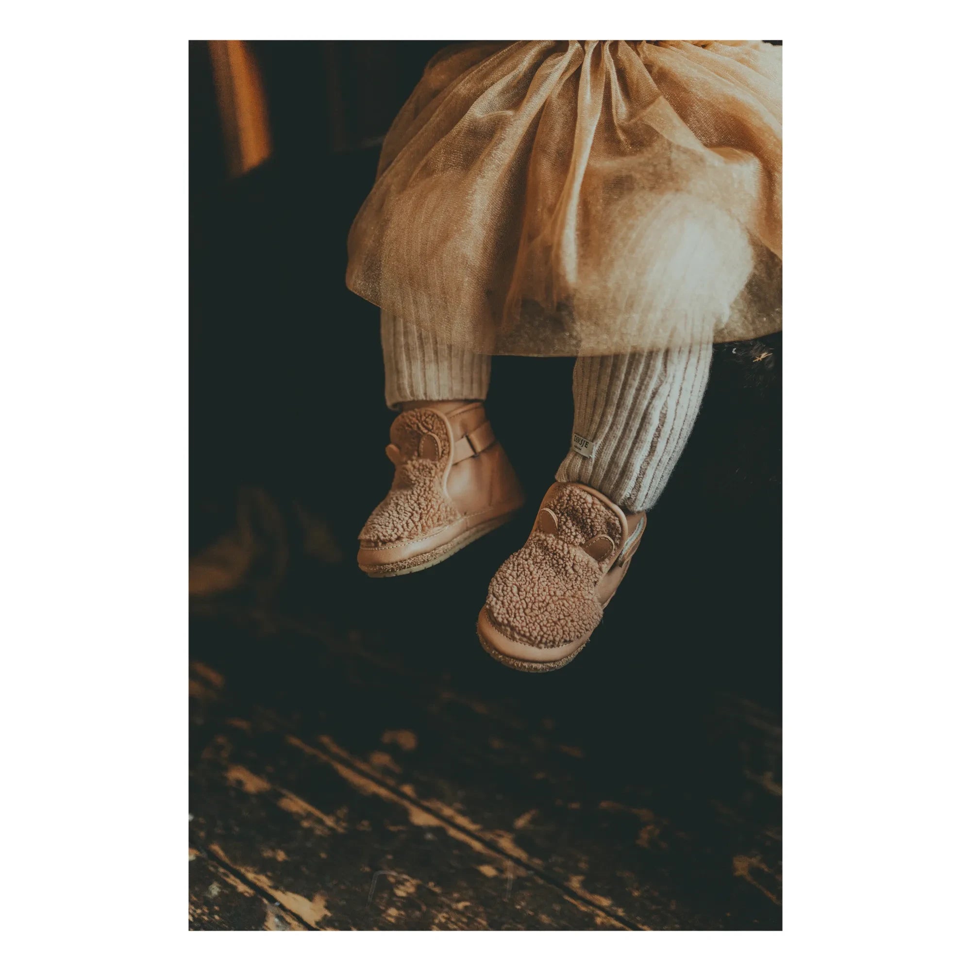 Donsje - Richy Brown Bear Fur-Lined Booties | Frosted Brown