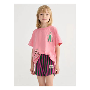 Bobo Choses - Striped Towel Shorts | Green