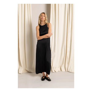 Smallable Woman - Zelie Satin Dress | Black