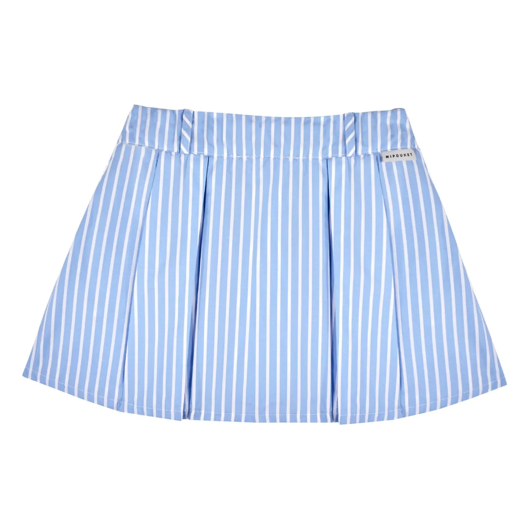 Mipounet - Sia Striped Pleated Skirt | Light Blue