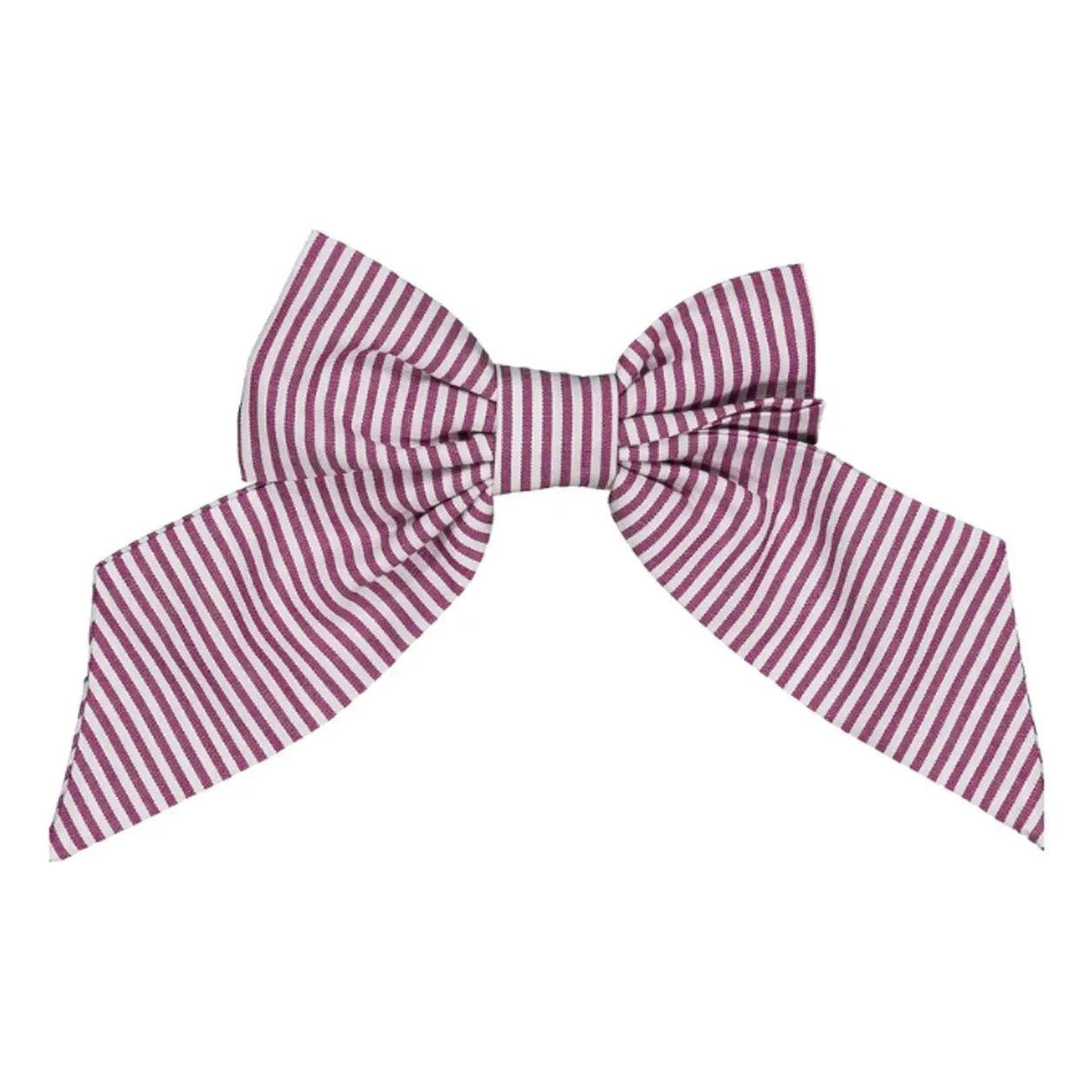 Loir - Carlotta Striped Bow Hair Clip | Purple