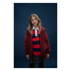 Repose AMS - Organic Cotton Zip-up Sweatshirt | Burgundy