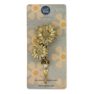 Doing Goods - Breezy Double Daisy Strap | Brass
