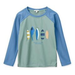 Liewood - Noah Surf UV Protective T-Shirt Made from Recycled Fibers | Blue