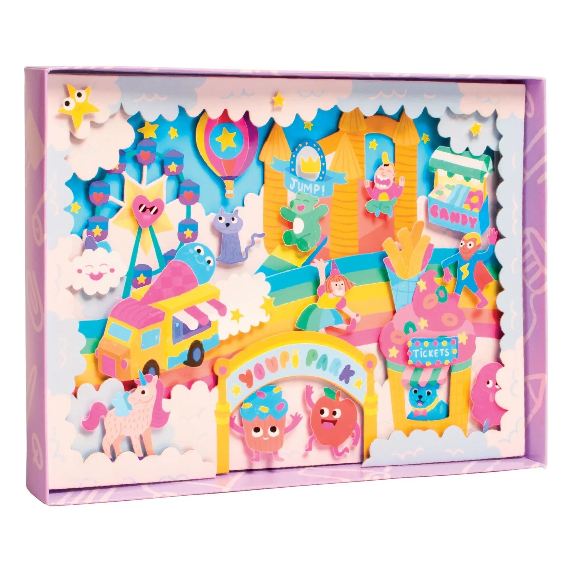 Omy x Gallimard Jeunesse - Youpi Park 3D Coloring Book