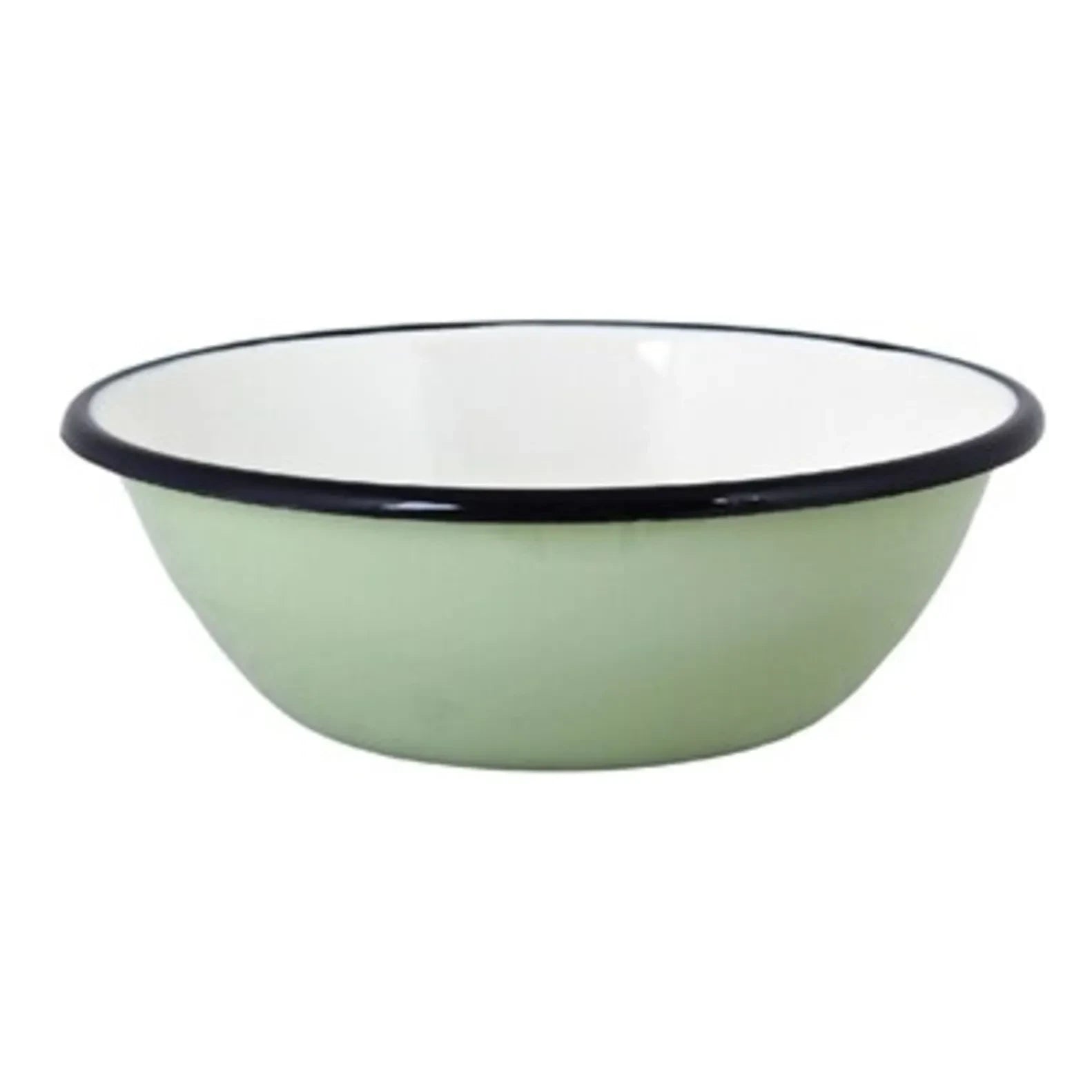 Strömshaga - Emil enamel bowl | Green