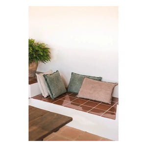 Lorena Canals - Hand-washed rectangular cushion | Pink