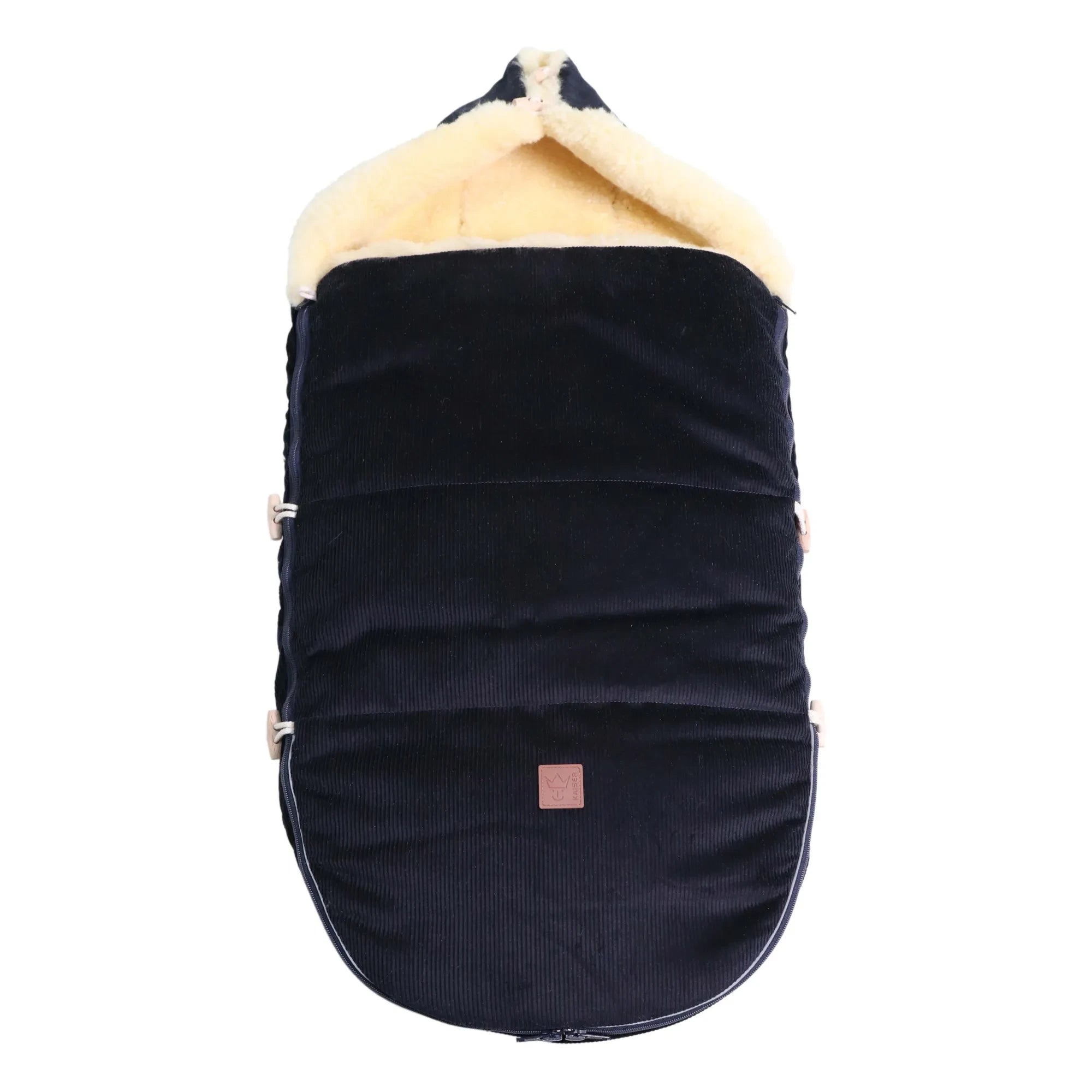Kaiser - Filius Lamb Leather Universal Stroller Cover | Navy Blue