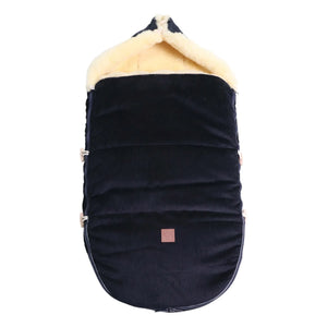 Kaiser - Filius Lamb Leather Universal Stroller Cover | Navy Blue