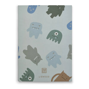 Liewood - A4 Jae Notebook | Monster/Mist