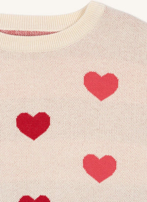 Konges Sløjd - Lapis Kazak Hearts Organik Pamuk | Açık Pembe