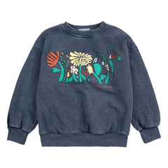 Bobo Choses - Herbalist organik pamuklu sweatshirt | Lacivert