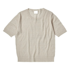 FUB - Pointelle Fine Knit Merino Wool Sweater - Women's Collection | Ivory