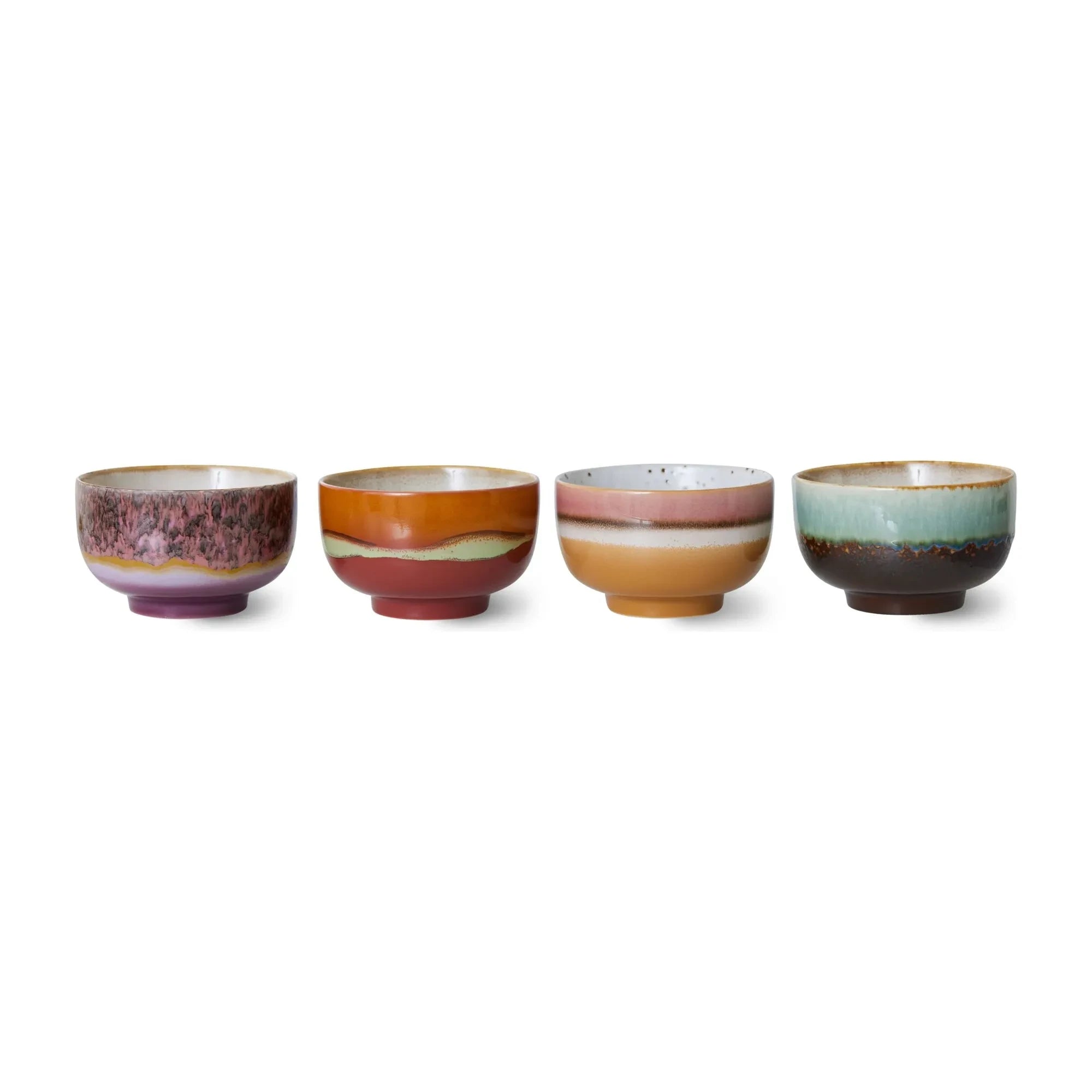 HKliving - Stone Ceramic Bowl - Set of 4