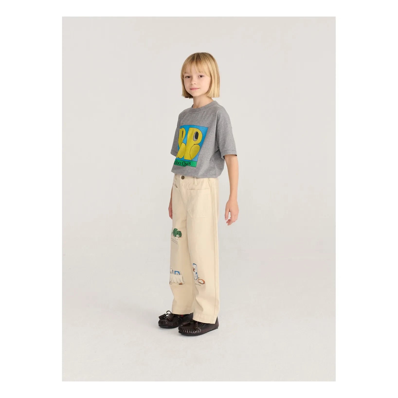 Bobo Choses - Organic Cotton Twill Ghost Trousers | Ecru