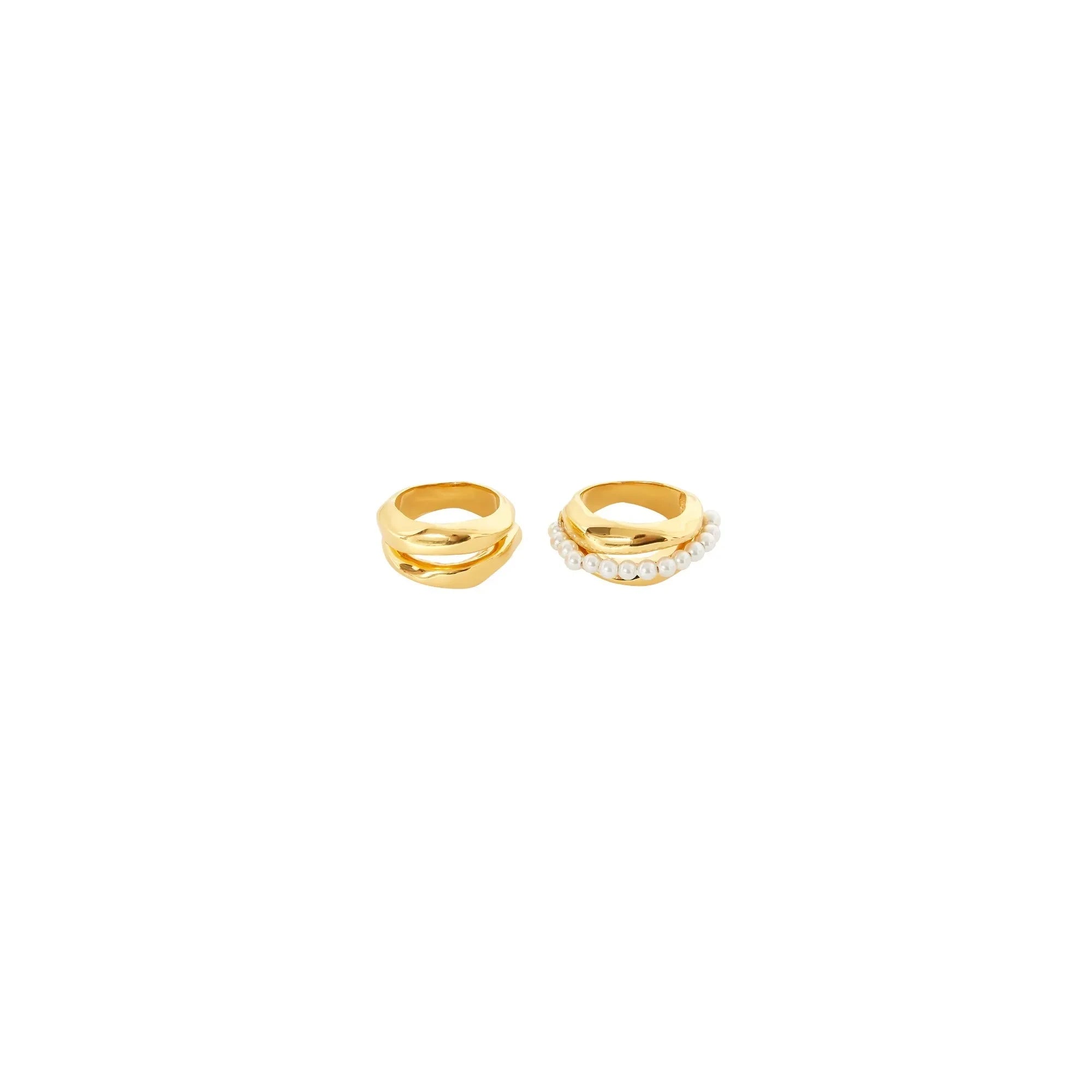 Misho - Bora Bora Layered Rings | Gold