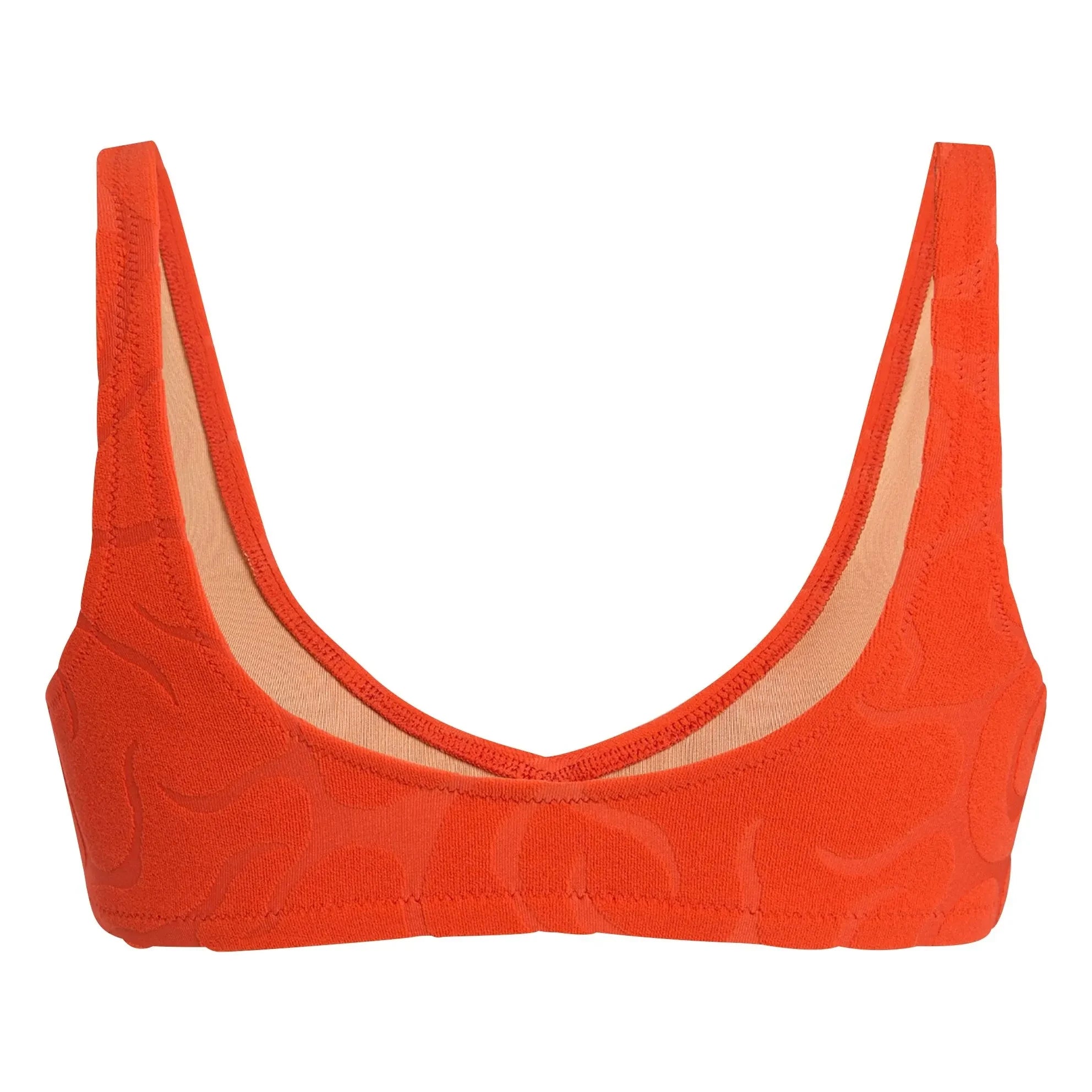 OAS - Sunero Roccia Textured Jersey Top | Red