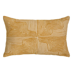 Maison Sarah Lavoine - Onda Embroidered Pillow | Mustard