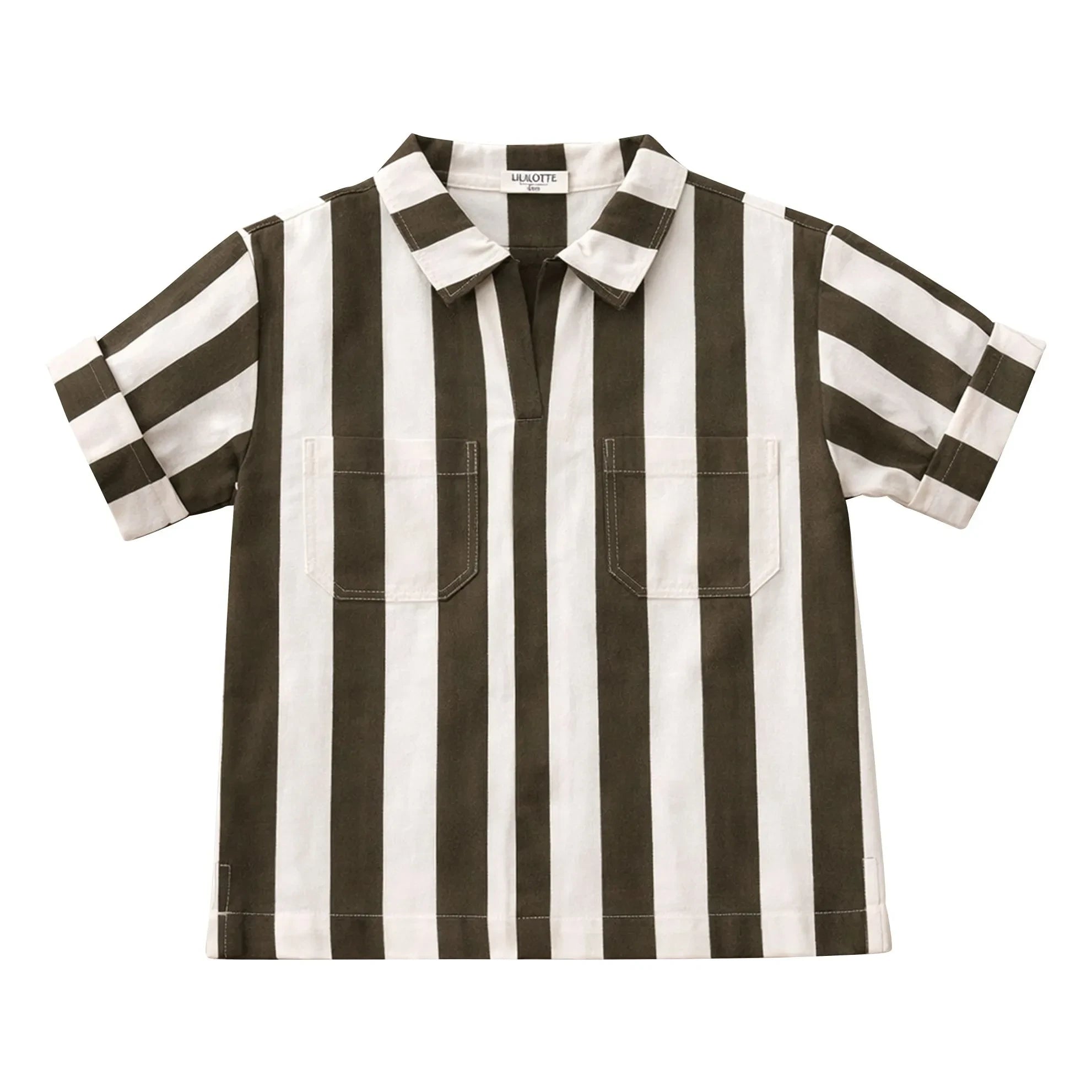 Lililotte - Carl Striped Woven Organic Cotton Shirt | Ecru