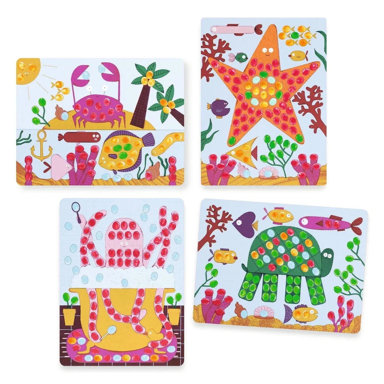Djeco - Finger Painting - Dots and Fish