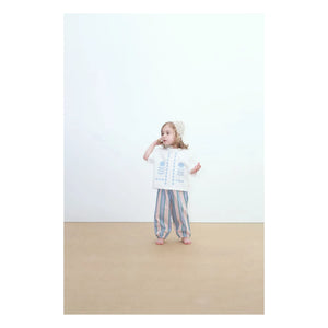 Tinycottons - Poplin Striped Pants | Pastel Pink