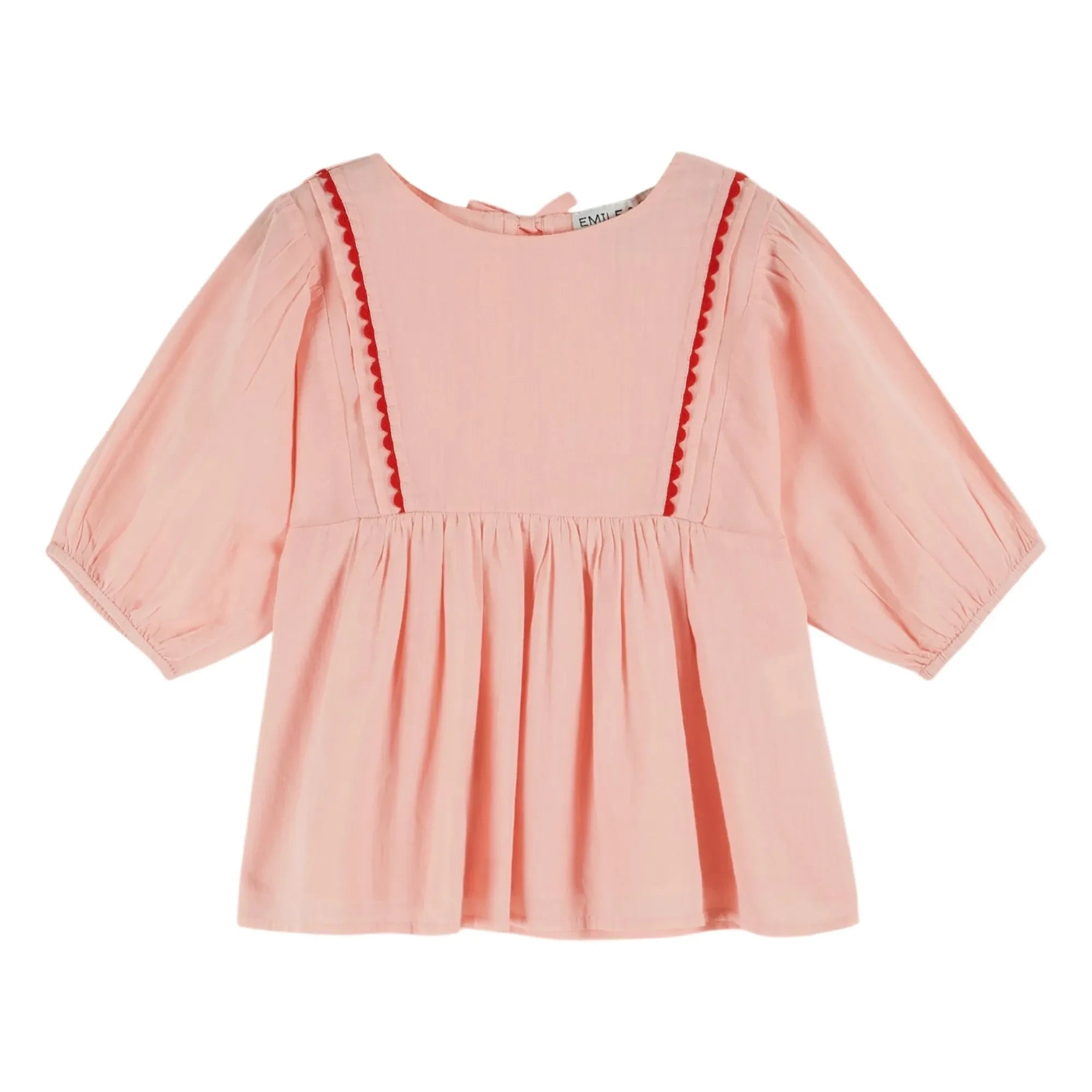 Emile et Ida - Voile Ruffled Blouse | Light Pink