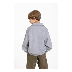 Hundred Pieces - Phoenix Pretzel Organik Pamuk Polo Shirt | Heather grey