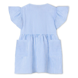 Fliink - Striped Cha Cha Dress | Light Blue
