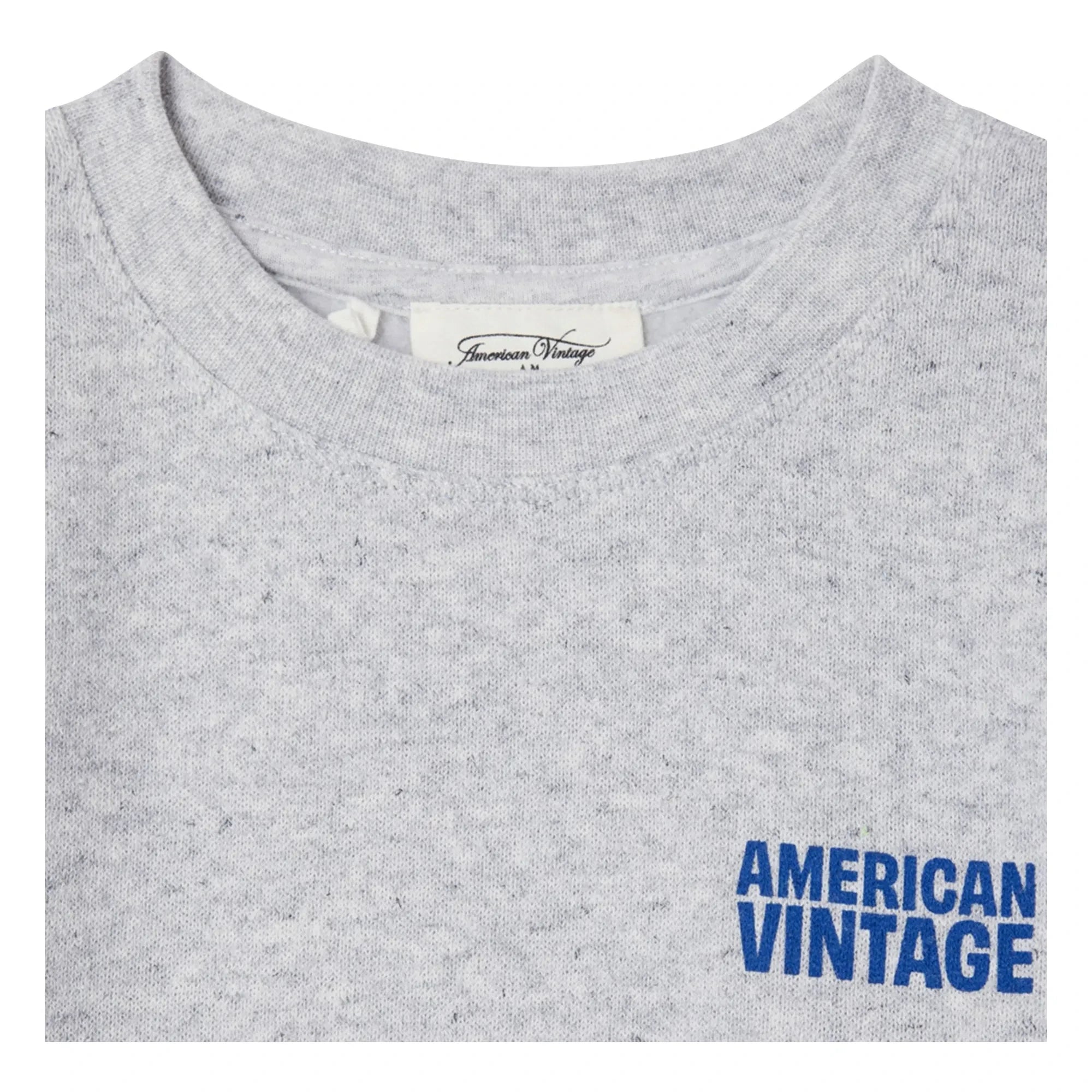 American Vintage - Evona Short Sleeve Sweat Top | Melange Gray