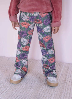 Studio Bohème - Charly Flowered Organic Cotton Leggings | Purple
