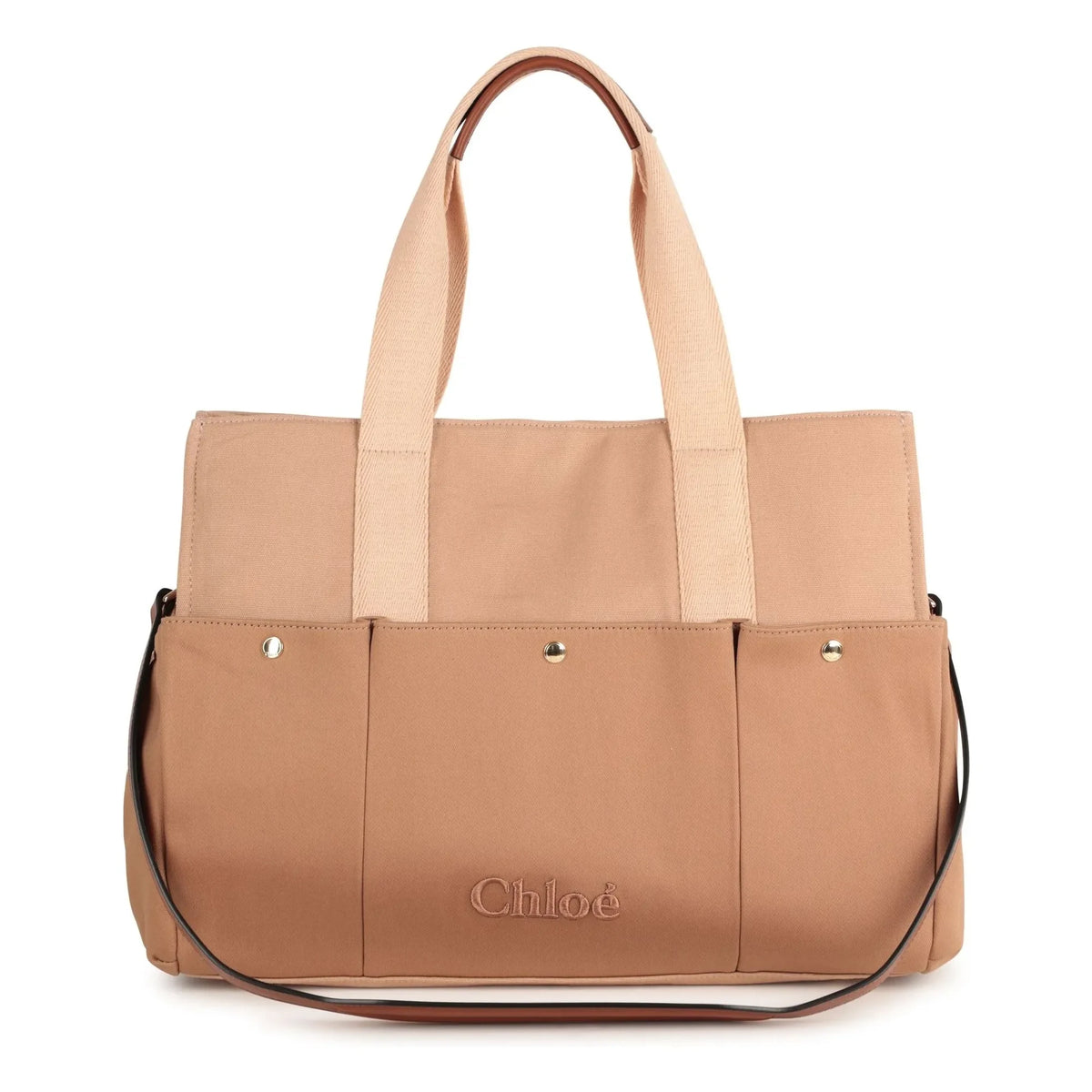 Chloé - Logo Cloth Diaper Bag | Beige Pink