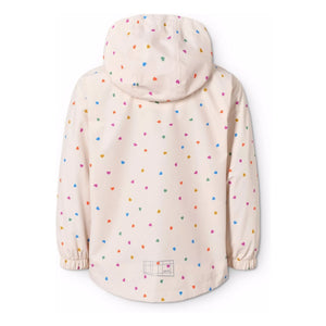 Molo - Waiton Cœurs Recycled Fiber Raincoat | Pale Pink